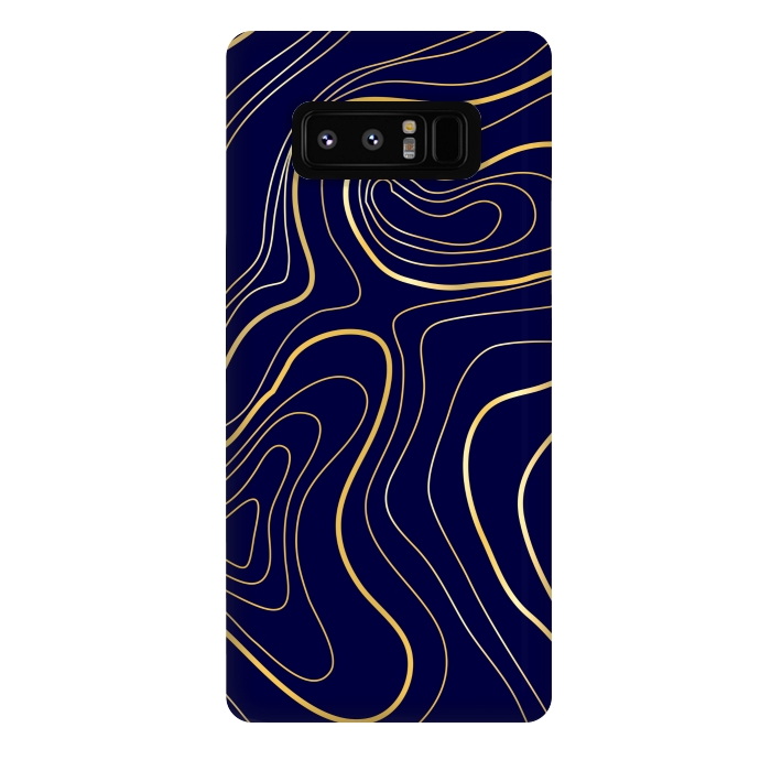 Galaxy Note 8 StrongFit golden abstract lines by MALLIKA
