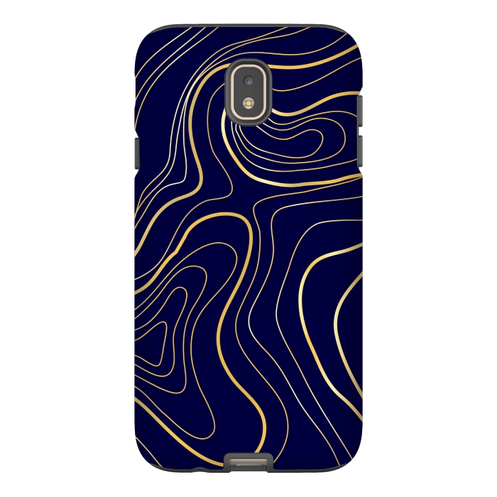 Galaxy J7 StrongFit golden abstract lines by MALLIKA
