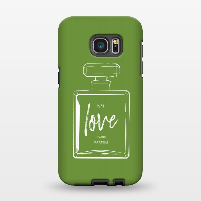 Galaxy S7 EDGE StrongFit Green Love by Martina