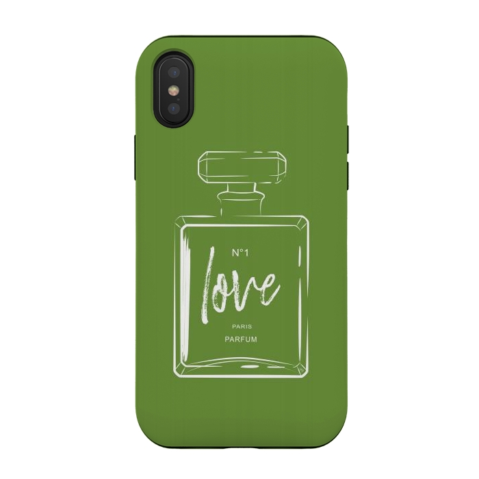iPhone Xs / X StrongFit Green Love by Martina