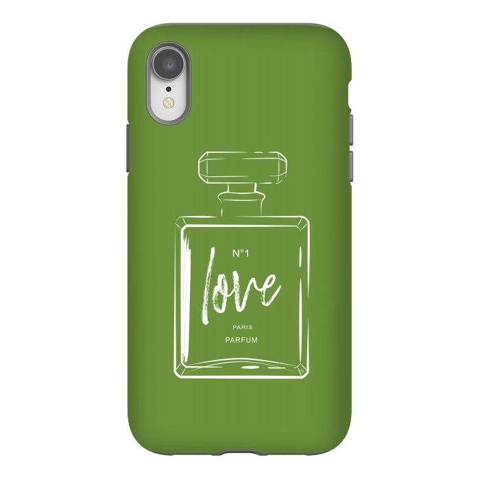 iPhone Xr StrongFit Green Love by Martina