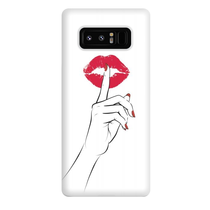 Galaxy Note 8 StrongFit Red Lips Secret by Martina