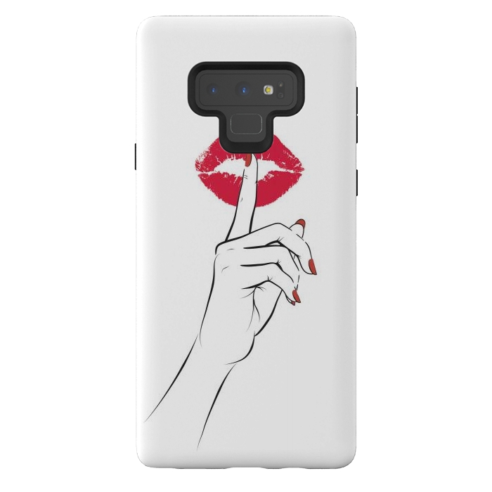 Galaxy Note 9 StrongFit Red Lips Secret by Martina