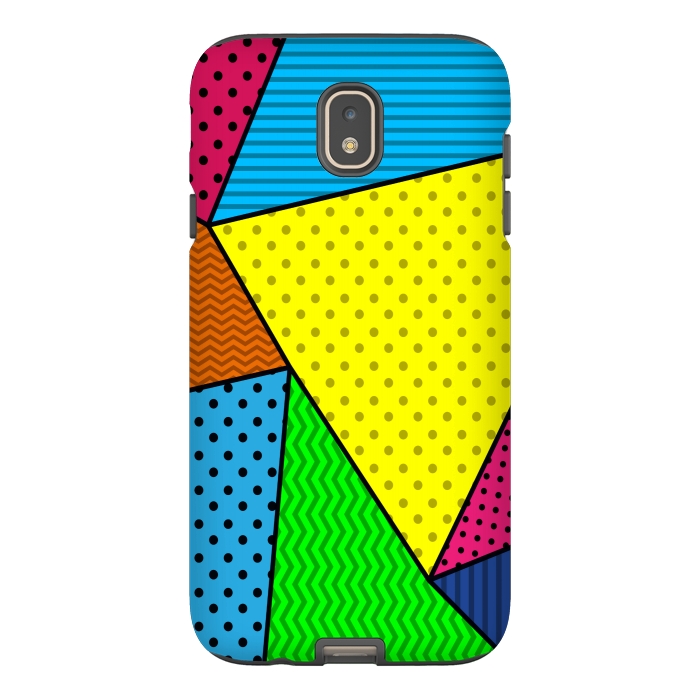 Galaxy J7 StrongFit colourful abstract dotted pattern by MALLIKA