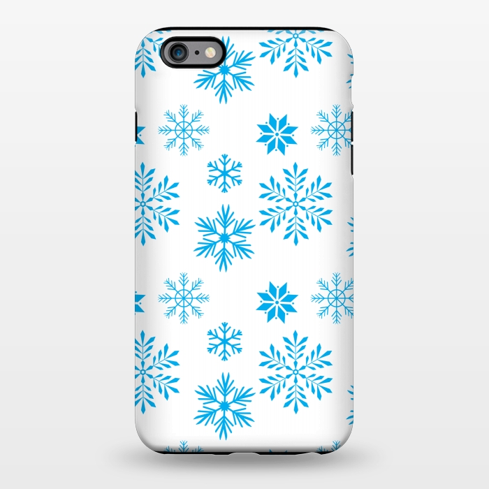 iPhone 6/6s plus StrongFit blue snowflakes pattern by MALLIKA