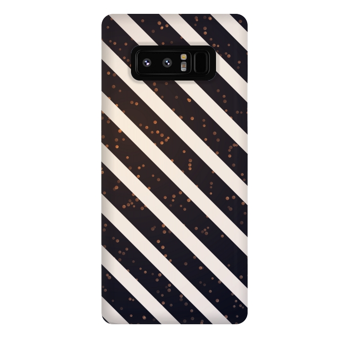 Galaxy Note 8 StrongFit silver border lines 2 by MALLIKA