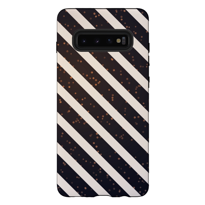 Galaxy S10 plus StrongFit silver border lines 2 by MALLIKA