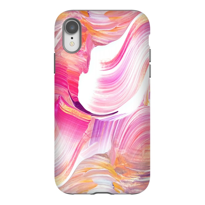 iPhone Xr StrongFit pink purple paint shades by MALLIKA