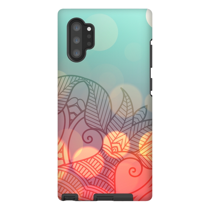Galaxy Note 10 plus StrongFit mandala shaded pattern by MALLIKA