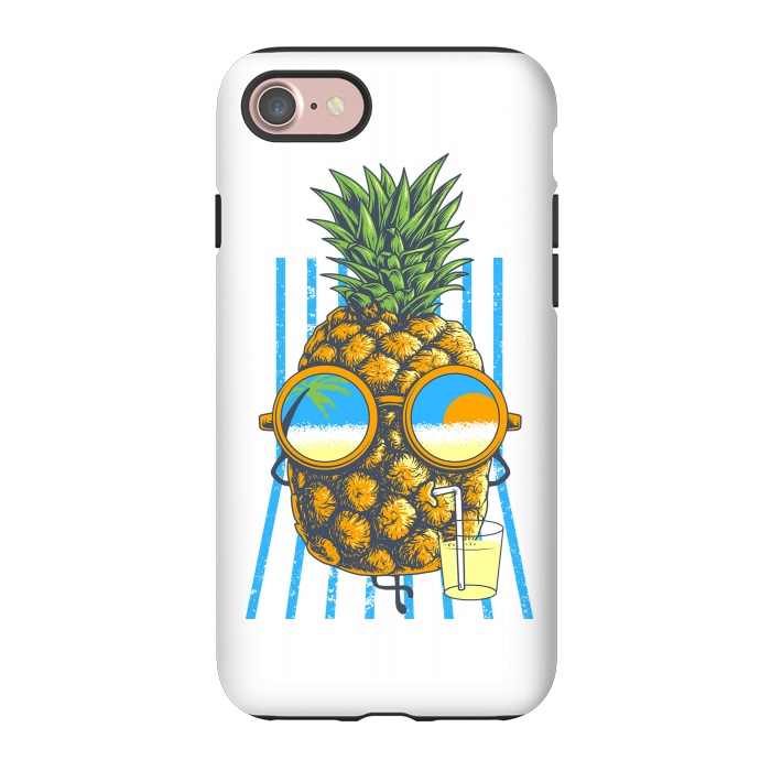 iPhone 7 StrongFit Pineapple Sunbathe by Afif Quilimo
