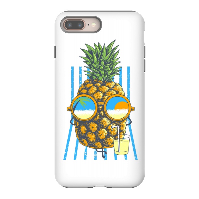 iPhone 7 plus StrongFit Pineapple Sunbathe by Afif Quilimo