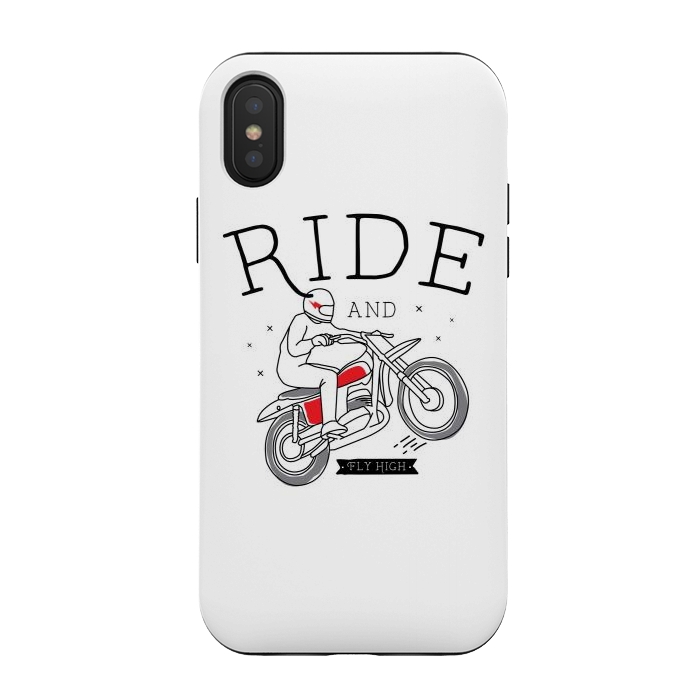 iPhone Xs / X StrongFit Ride and Fly High by Afif Quilimo