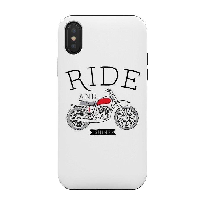 iPhone Xs / X StrongFit Ride and Shine by Afif Quilimo