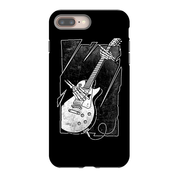 iPhone 7 plus StrongFit Skull Guitarist by Afif Quilimo