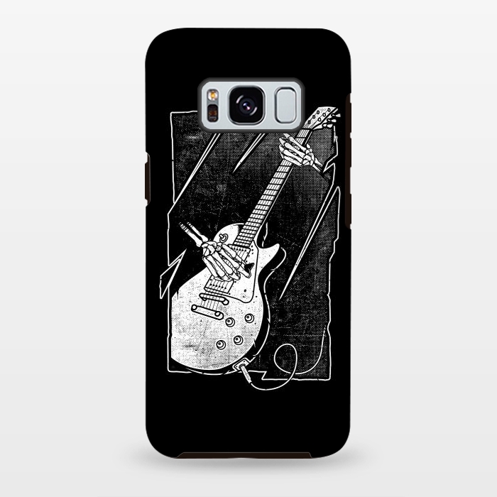 Galaxy S8 plus StrongFit Skull Guitarist by Afif Quilimo