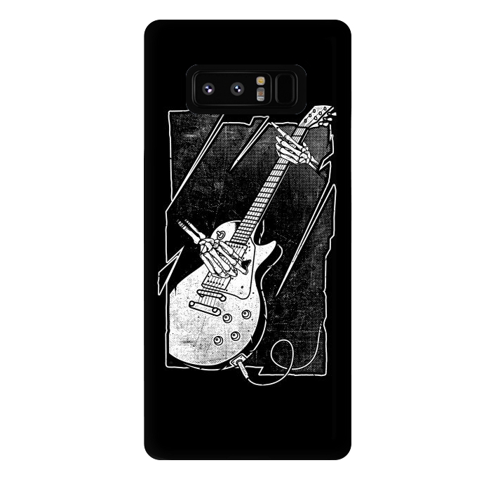 Galaxy Note 8 StrongFit Skull Guitarist by Afif Quilimo