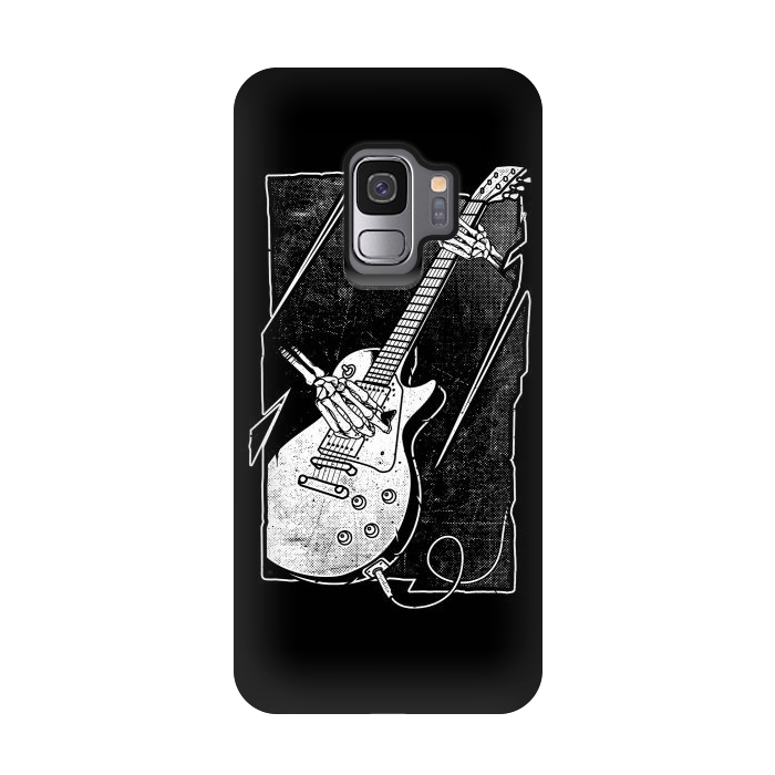 Galaxy S9 StrongFit Skull Guitarist by Afif Quilimo