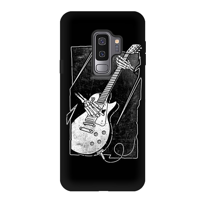 Galaxy S9 plus StrongFit Skull Guitarist by Afif Quilimo