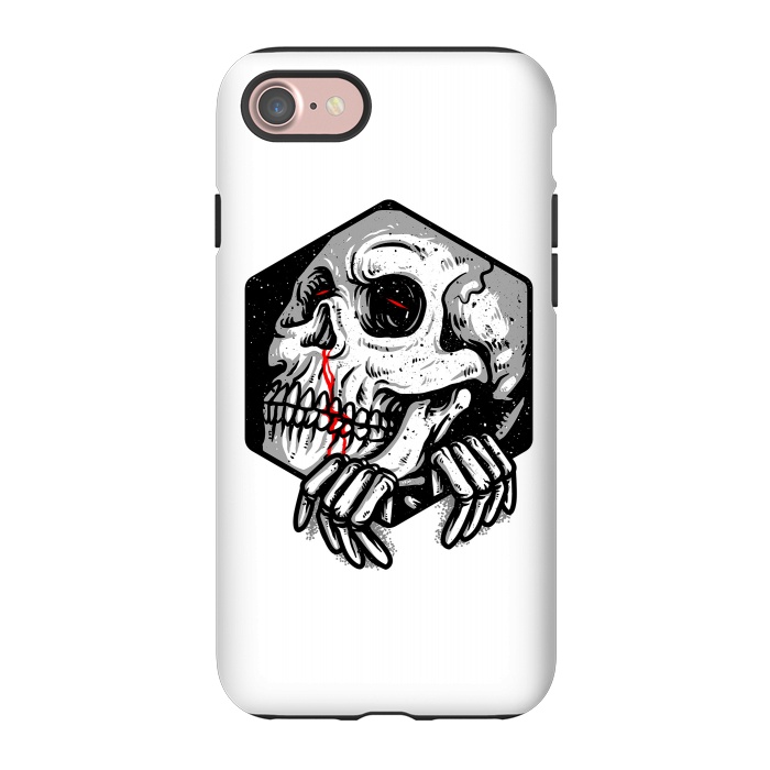 iPhone 7 StrongFit Skull Heaxagon by Afif Quilimo