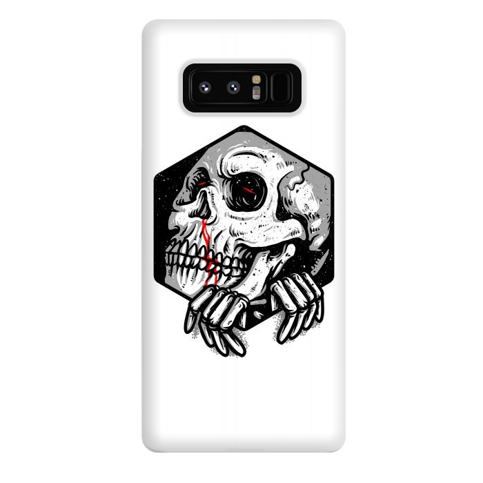Galaxy Note 8 StrongFit Skull Heaxagon by Afif Quilimo