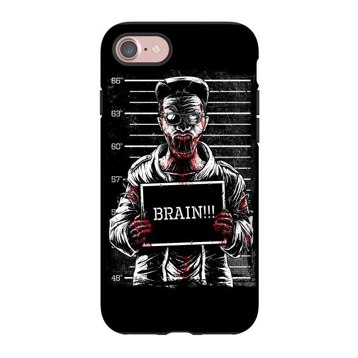 iPhone 7 StrongFit Zombie Mugshot by Afif Quilimo