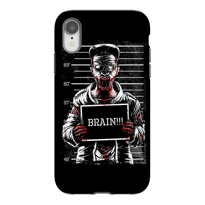 iPhone Xr StrongFit Zombie Mugshot by Afif Quilimo