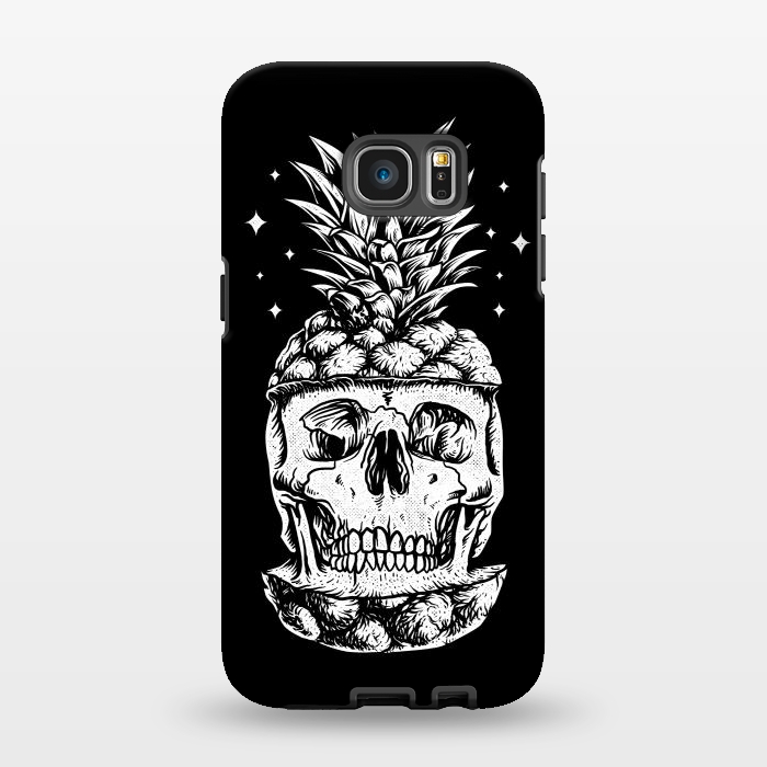 Galaxy S7 EDGE StrongFit Skull Pineapple by Afif Quilimo