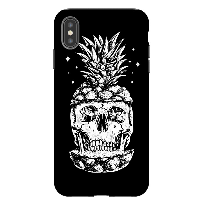 iPhone Xs Max StrongFit Skull Pineapple by Afif Quilimo