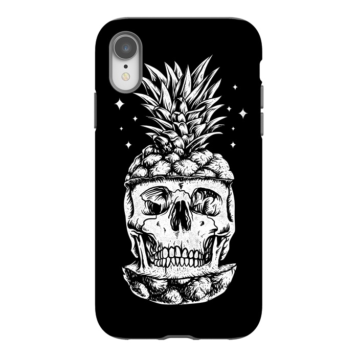 iPhone Xr StrongFit Skull Pineapple by Afif Quilimo