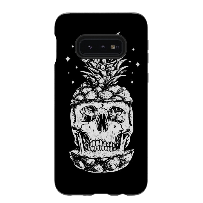 Galaxy S10e StrongFit Skull Pineapple by Afif Quilimo