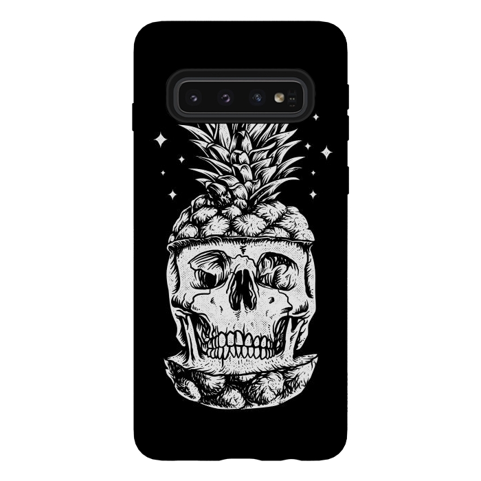 Galaxy S10 StrongFit Skull Pineapple by Afif Quilimo