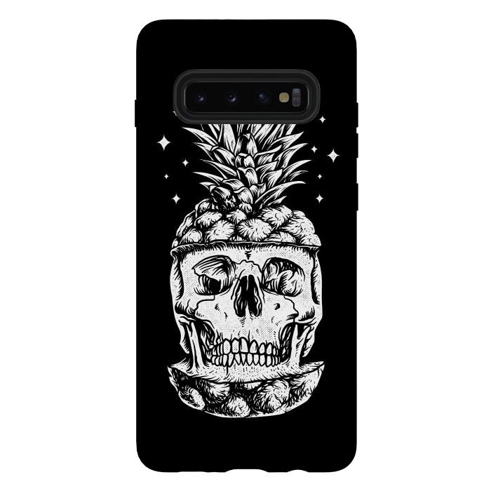 Galaxy S10 plus StrongFit Skull Pineapple by Afif Quilimo