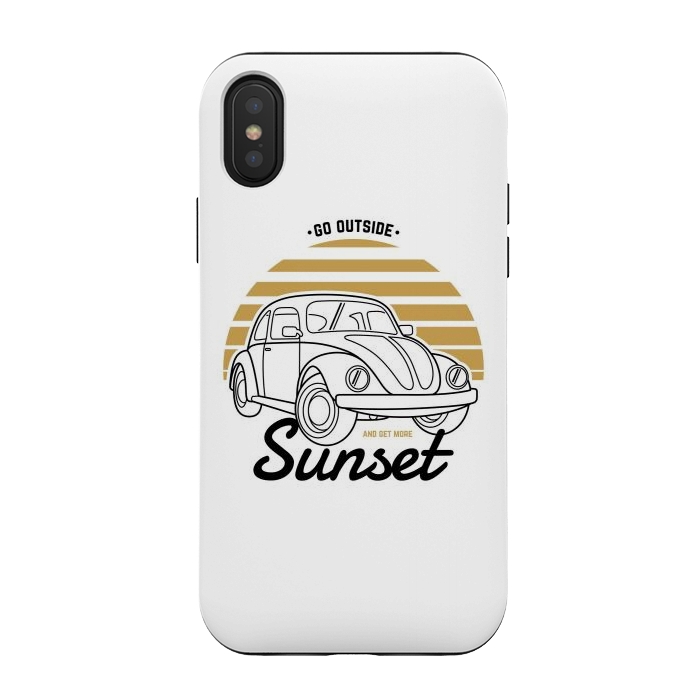 iPhone Xs / X StrongFit Go Outside and Get More Sunset by Afif Quilimo