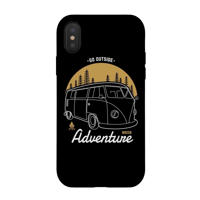 iPhone Xs / X StrongFit Go Outside to New Adventure by Afif Quilimo