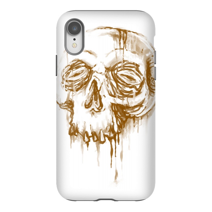 iPhone Xr StrongFit Skull Coffee 1 by Afif Quilimo