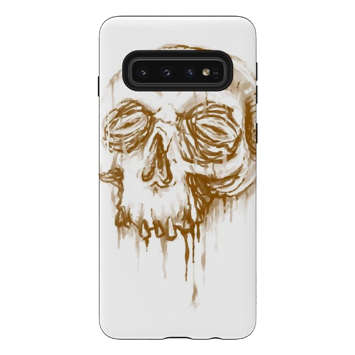 Galaxy S10 StrongFit Skull Coffee 1 by Afif Quilimo