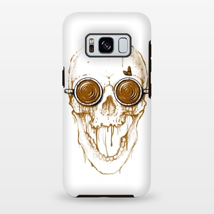 Galaxy S8 plus StrongFit Skull Coffee by Afif Quilimo
