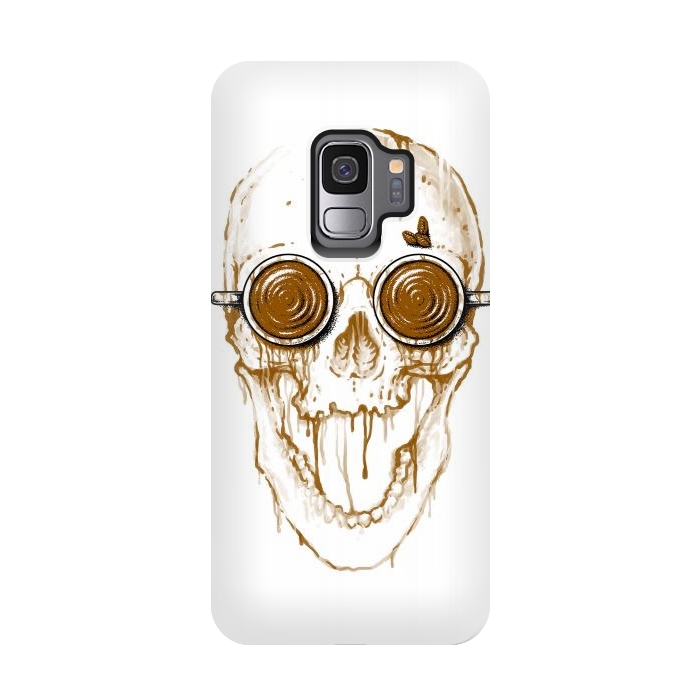 Galaxy S9 StrongFit Skull Coffee by Afif Quilimo