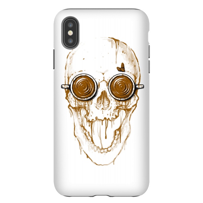 iPhone Xs Max StrongFit Skull Coffee by Afif Quilimo
