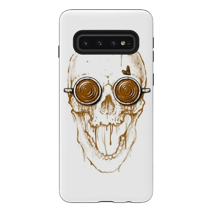 Galaxy S10 StrongFit Skull Coffee by Afif Quilimo