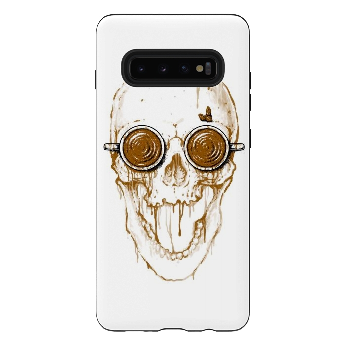 Galaxy S10 plus StrongFit Skull Coffee by Afif Quilimo