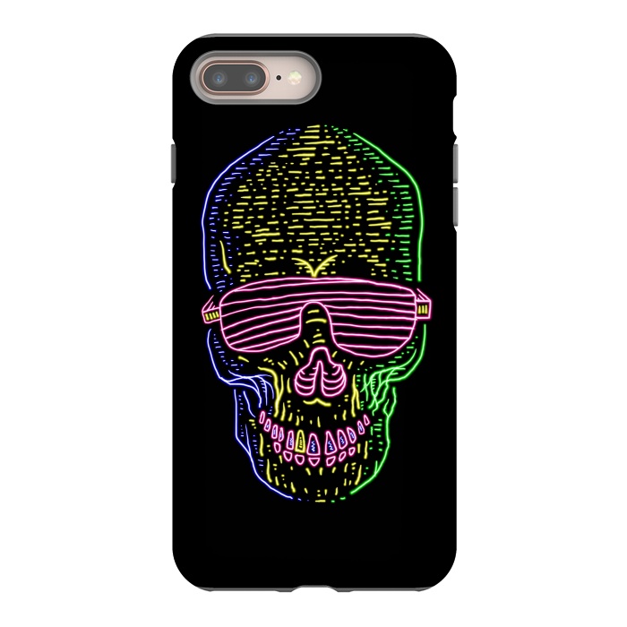 iPhone 7 plus StrongFit Skull Neon 1 by Afif Quilimo