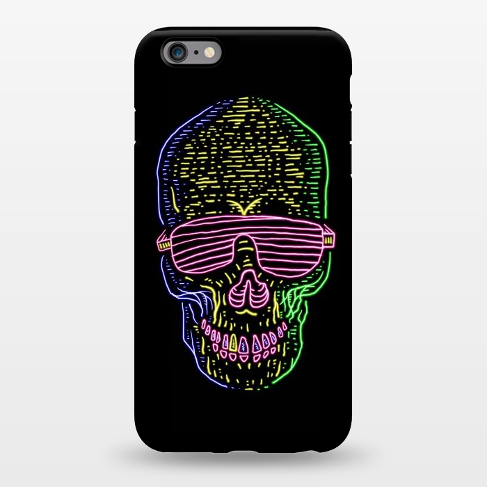 iPhone 6/6s plus StrongFit Skull Neon 1 by Afif Quilimo