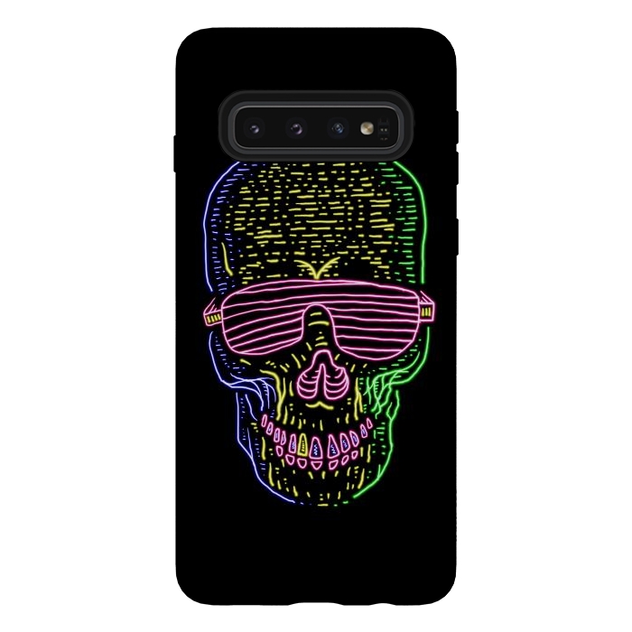 Galaxy S10 StrongFit Skull Neon 1 by Afif Quilimo