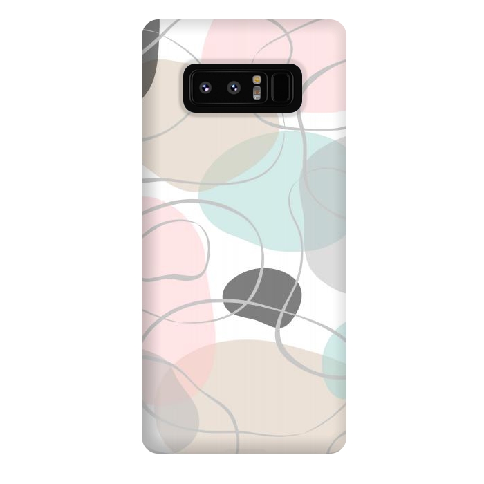 Galaxy Note 8 StrongFit Abstract pastels by Martina