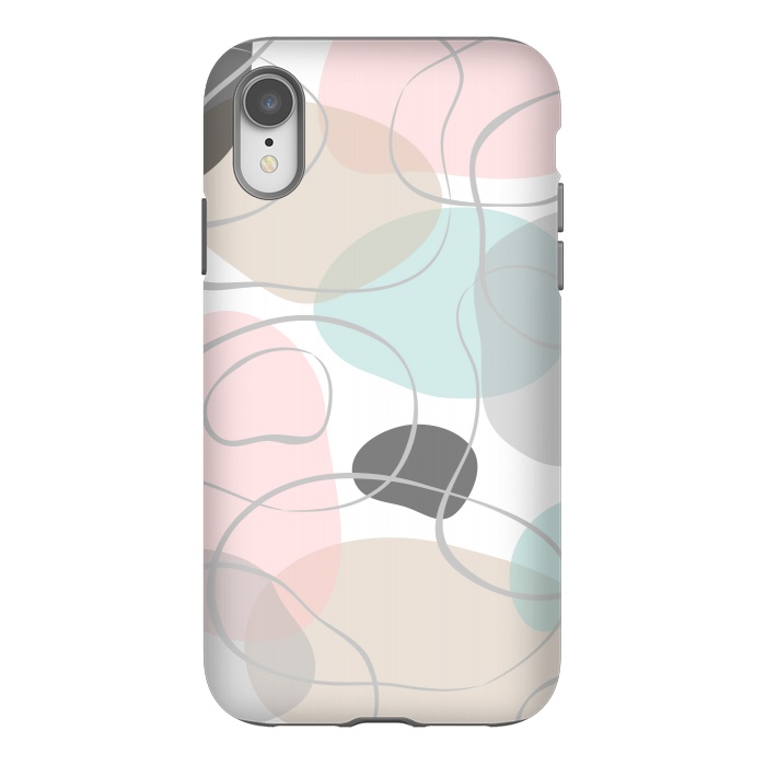 iPhone Xr StrongFit Abstract pastels by Martina