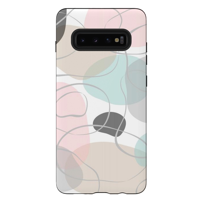 Galaxy S10 plus StrongFit Abstract pastels by Martina