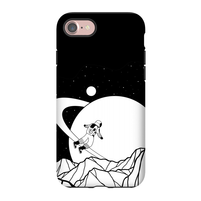 iPhone 7 StrongFit Space walk (black and white) by Steve Wade (Swade)