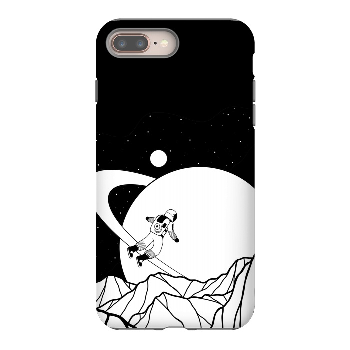iPhone 7 plus StrongFit Space walk (black and white) by Steve Wade (Swade)