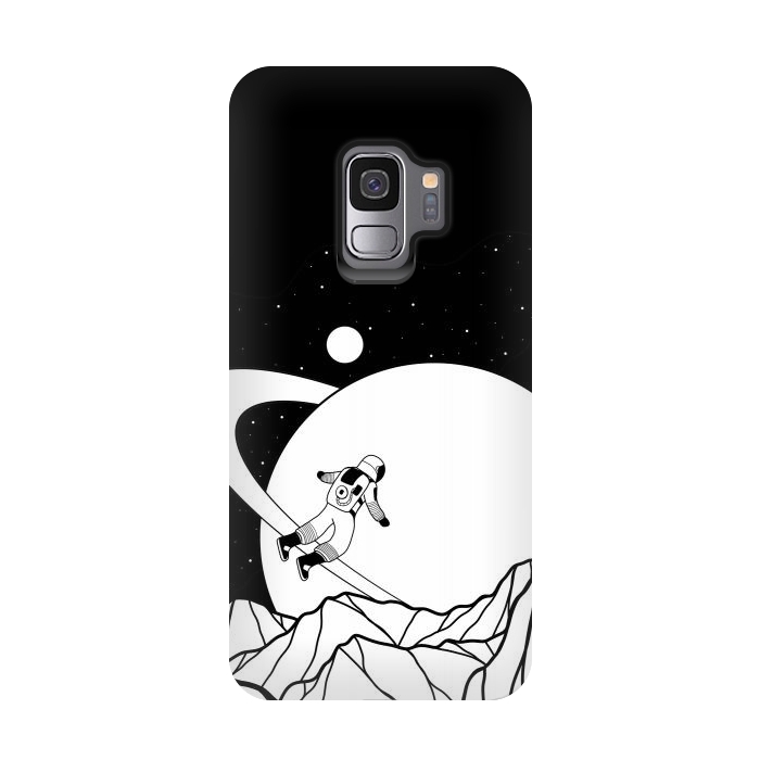 Galaxy S9 StrongFit Space walk (black and white) by Steve Wade (Swade)